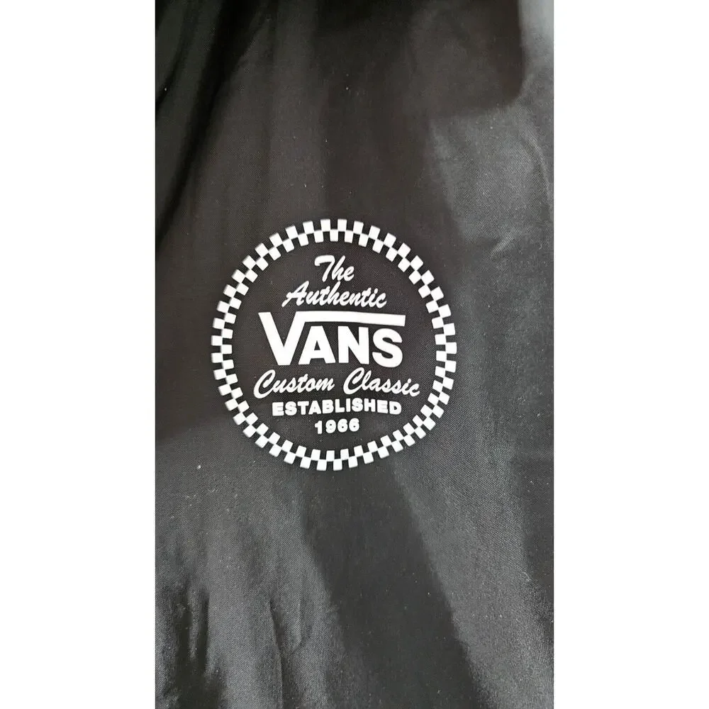 NEW‎ Vans Jacket Boy's Large 14 16 Torrey Black Windbreaker Skateboard Jacket